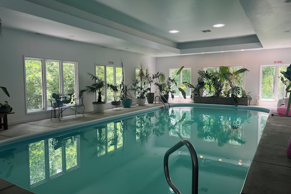 Indoor pool, a heated pool