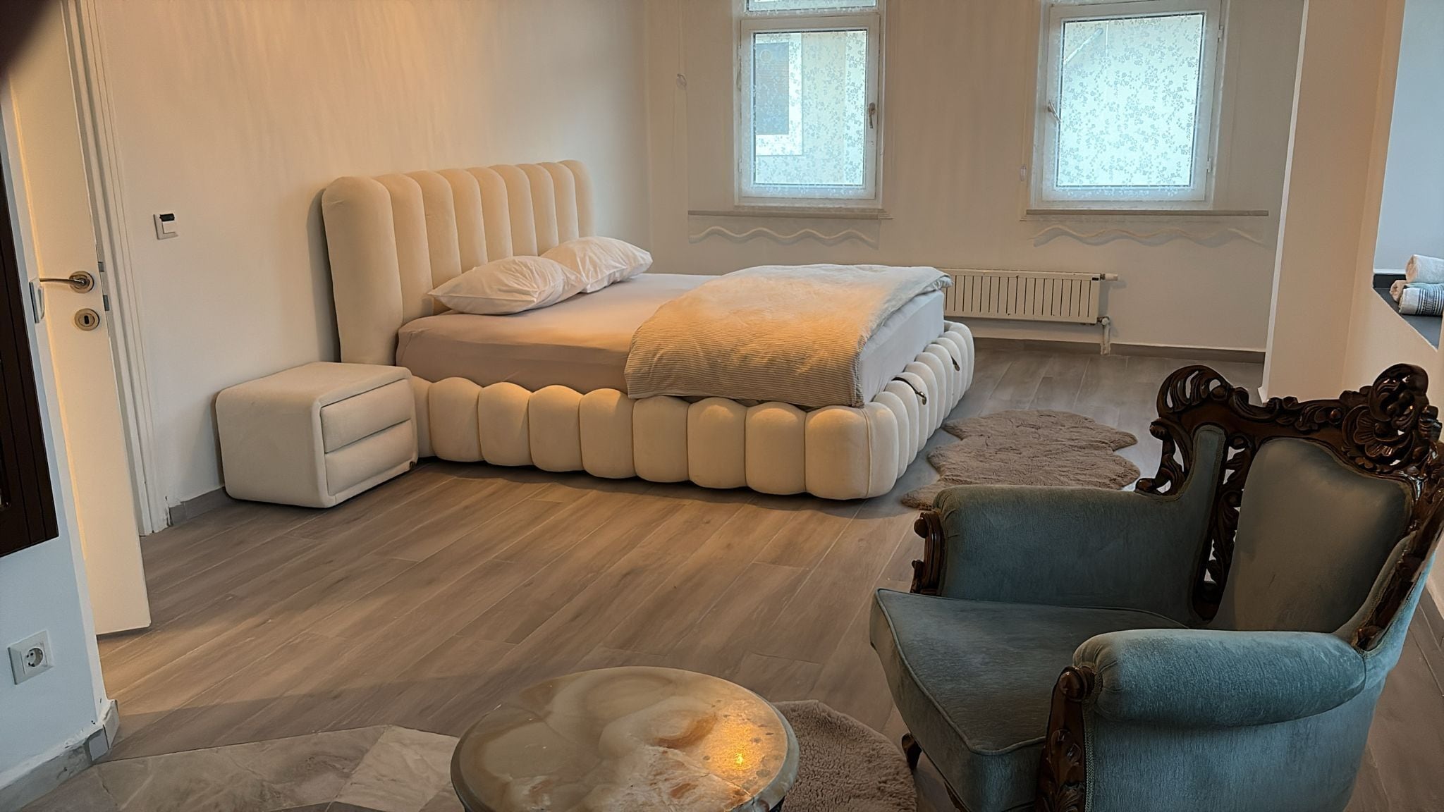 Comfort Double Room, Pool View | Blackout curtains, soundproofing, iron/ironing board, cots/infant beds