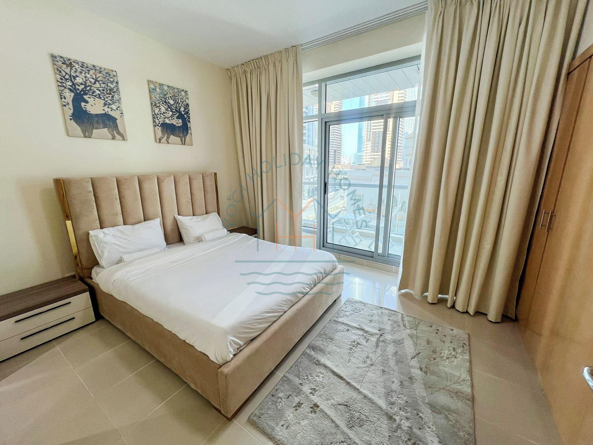 Deluxe Apartment, 2 Bedrooms, Lake View | 2 bedrooms, blackout curtains, iron/ironing board, free WiFi