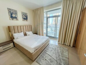 Deluxe Apartment, 2 Bedrooms, Lake View | 2 bedrooms, blackout drapes, iron/ironing board, free WiFi