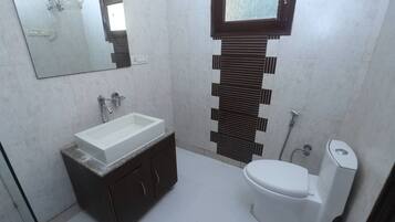 Towels, soap, toilet paper