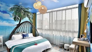 Down duvets, blackout curtains, iron/ironing board, free WiFi