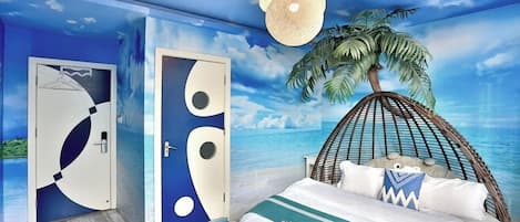 Quarto casal superior | 1 quarto, edredons de pluma, cortinas blackout