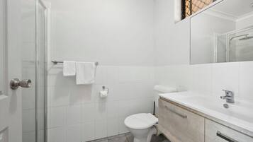 Hair dryer, towels