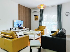 Appartement, 3 chambres, accessible aux personnes à mobilité réduite | Salle de séjour