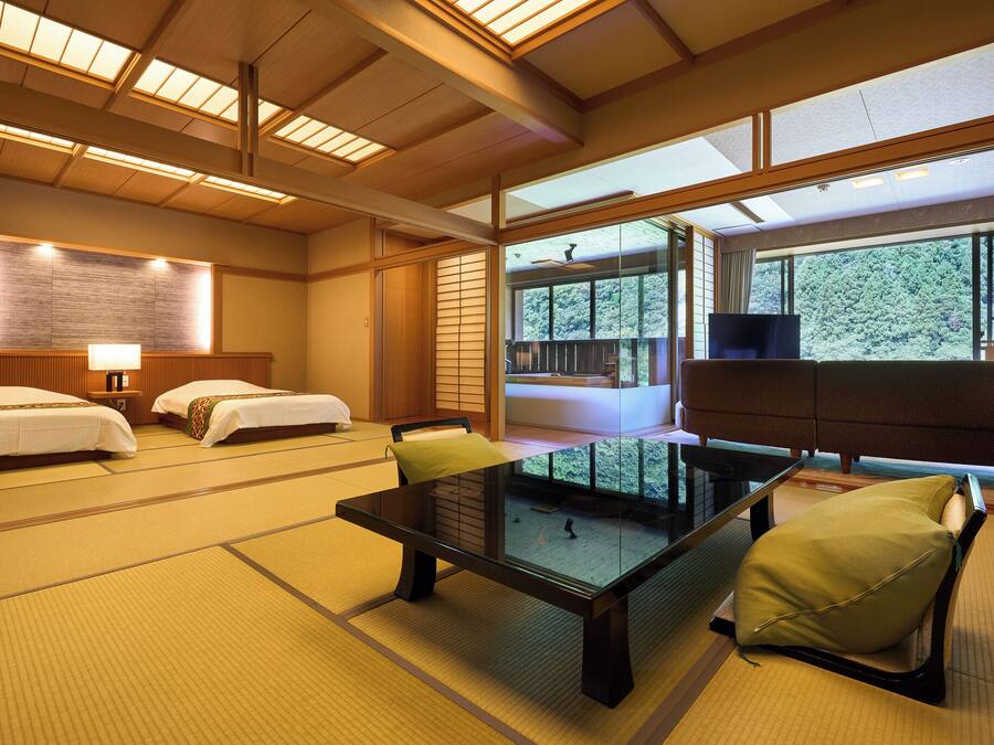 Deluxe Suite with open-air bath, River View, Non-Smoking