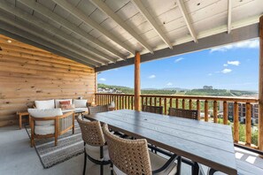 Outdoor dining - Spacious Lake View Cabin! (Branson)