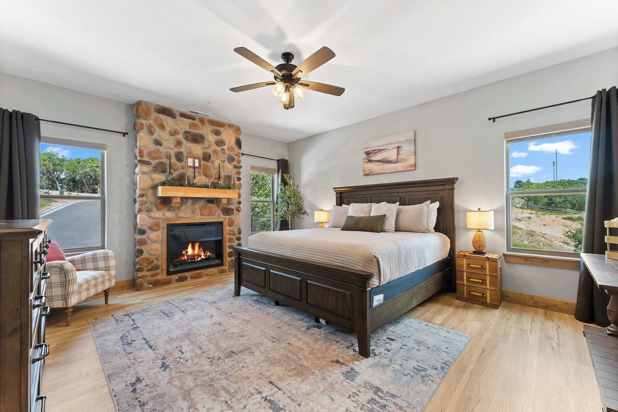 4 bedrooms, iron/ironing board, travel crib, WiFi