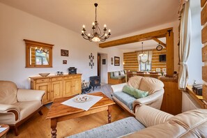 Living room - Villa in Jablonec With Sauna & Hot Tub (Albrechtice v Jizerských horách)