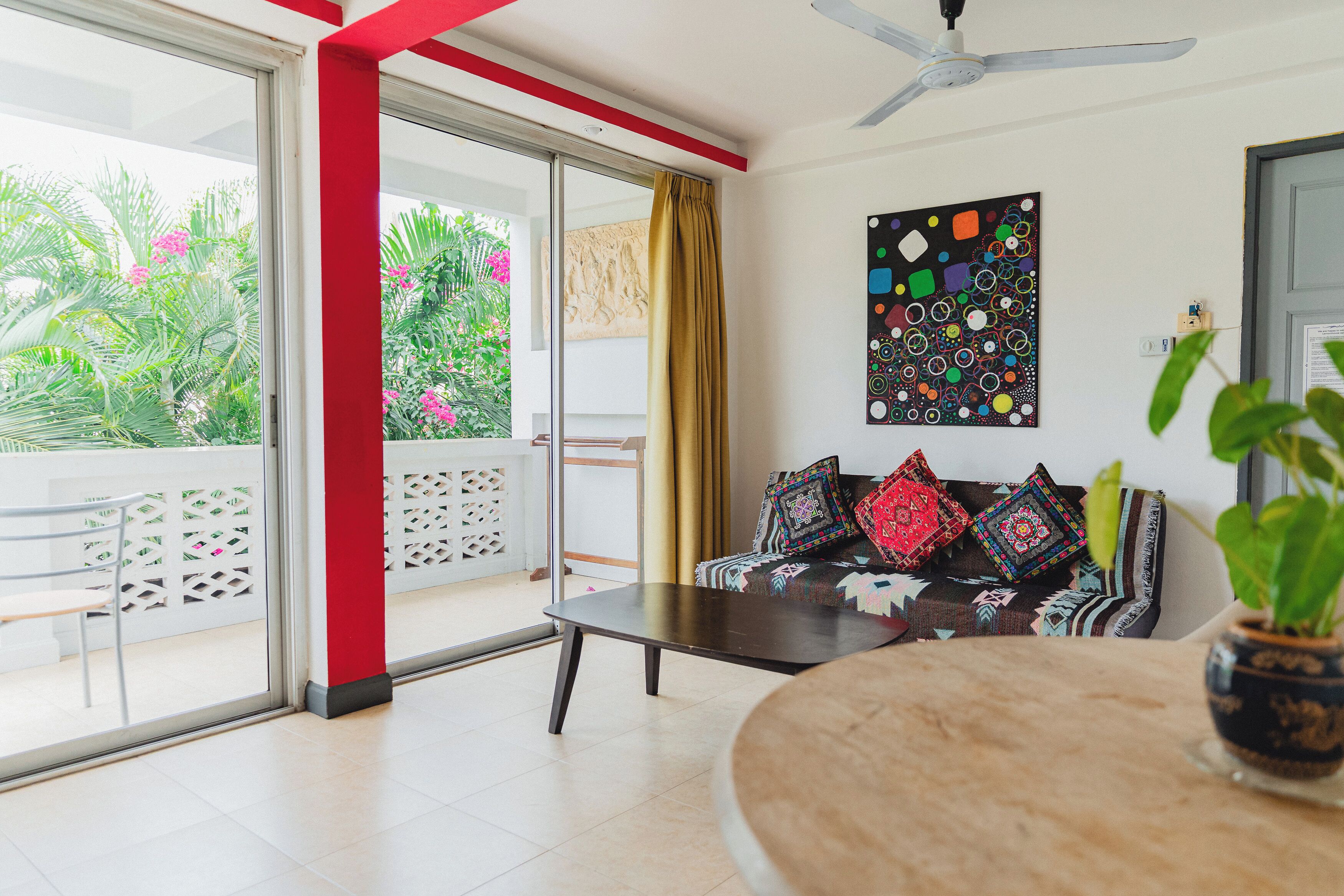 Condo | Living area | 50-cm TV with digital channels, books, pay movies