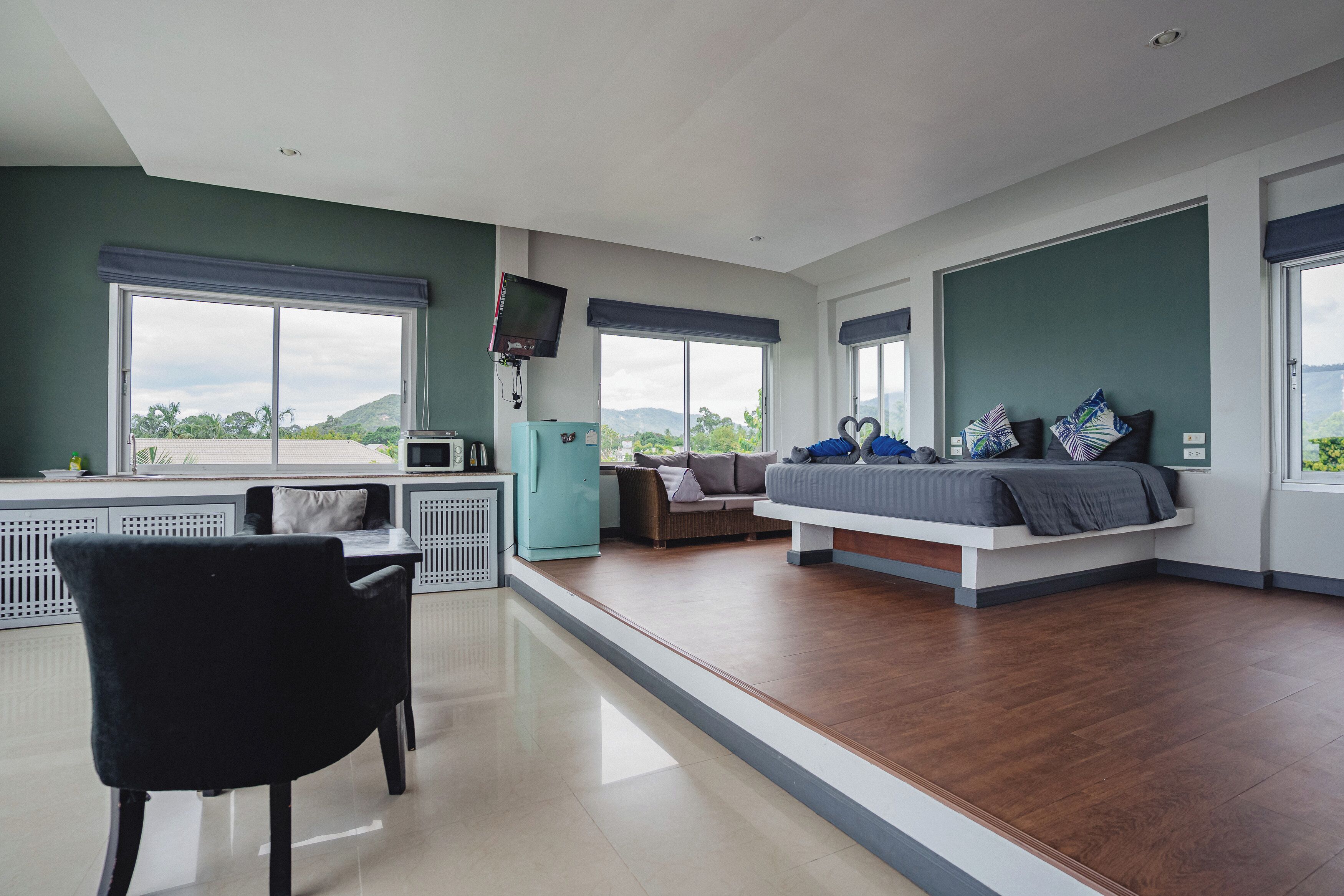 Studio, Balcony, Partial Sea View | In-room safe, individually decorated, individually furnished