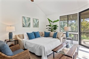 3 habitaciones, tabla de planchar con plancha y cuna de viaje