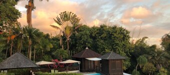 Large Villa and Bungalows in a Creole Garden with Swimming Pool and Panoramic View