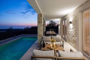 Outdoor pool, a heated pool - Unforgettable family moments & magical sunsets with breathtaking panoramic view (Kaštelir)
