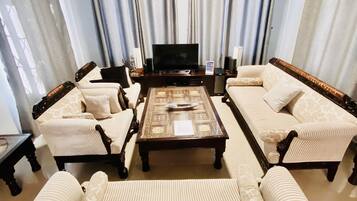 Smart TV, books, stereo, computer monitors