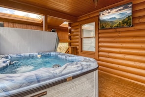 Cabin, 2 Bedrooms | Outdoor spa tub - Greenbrier Woods 2 Bedroom Cabin (Gatlinburg)