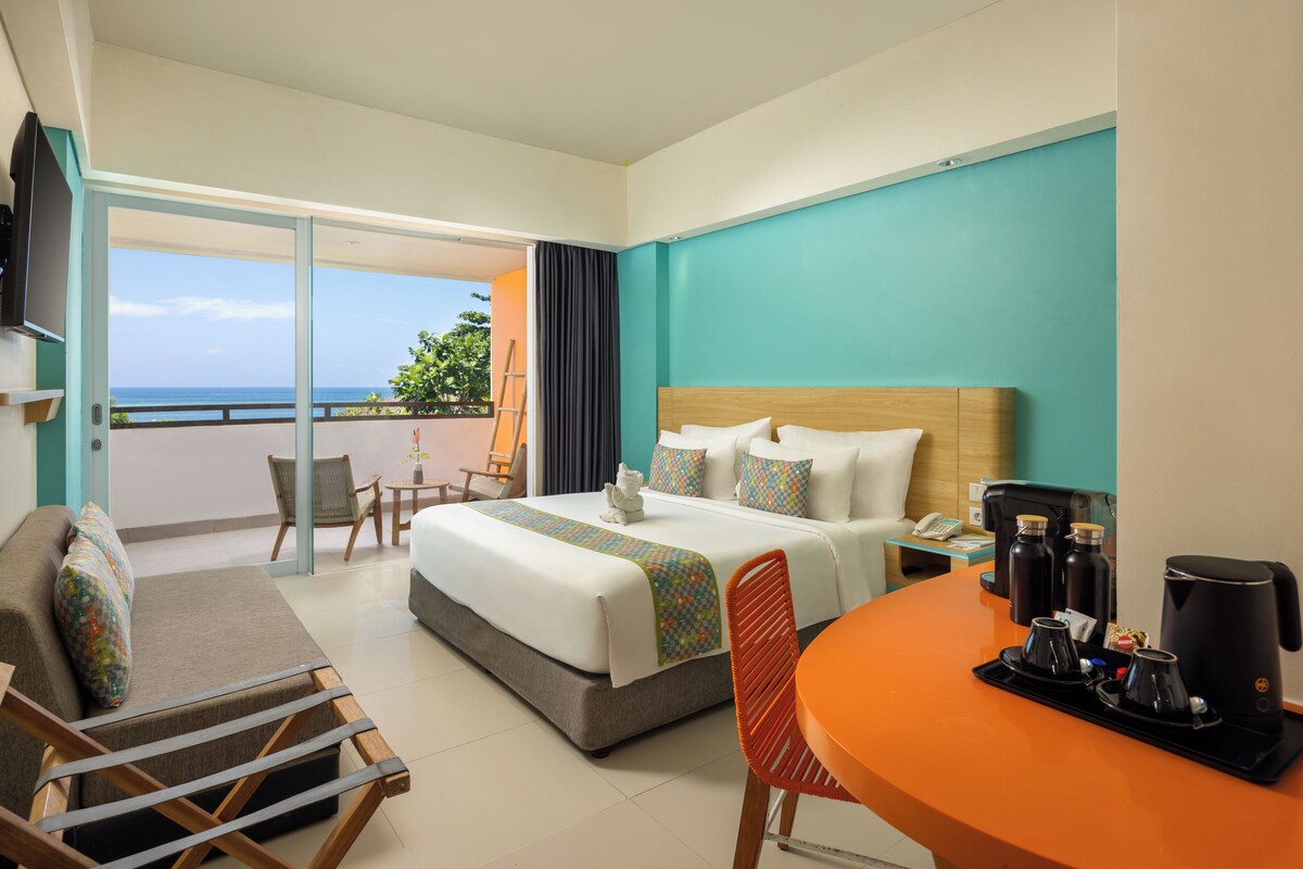 Habitación doble Premier, vista al mar | Ropa de cama de alta calidad y camas con pillow-top