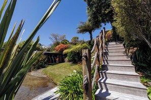 Property grounds - The Bach | Luxury Waterfront Living with Spa Pool (Rotorua)