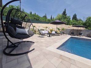 Villa (Four - Bedroom Villa) | Outdoor pool | Seasonal outdoor pool, sun loungers - Villa I&N (Imotski)