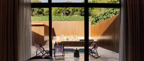 Loft Deluxe, vista piscina | Vista dalla camera