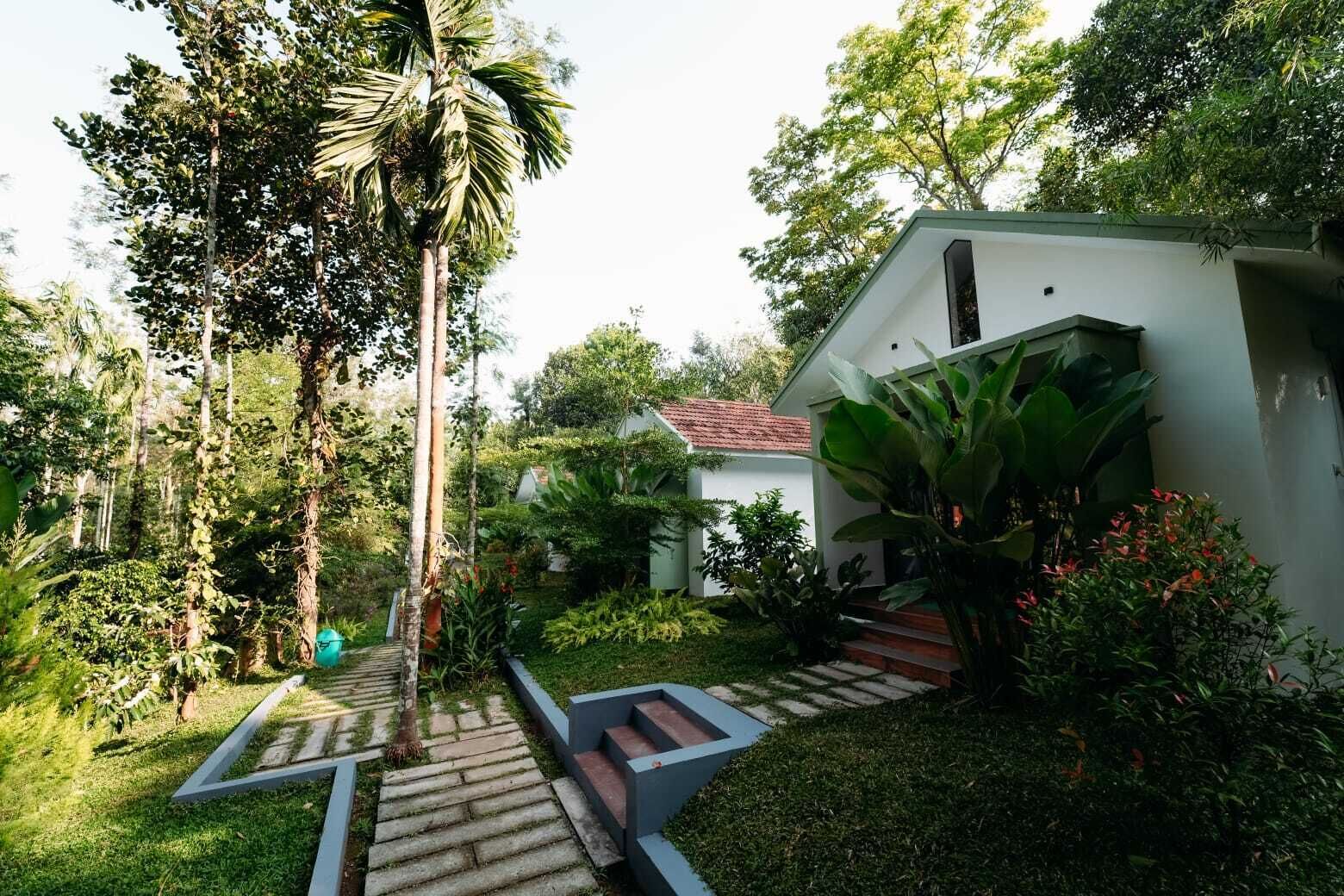 Vue sur la campagne depuis l’hébergement