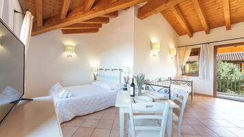 Comfort studio | Woonruimte | Een 32-cm televisie met kabelzenders