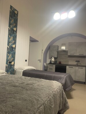Apartment | Private kitchen | Full-size fridge, oven, stovetop, cookware/dishes/utensils - Duomo Family House (Naples)
