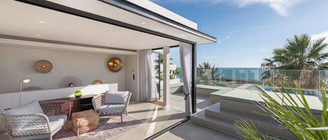 Maison Deluxe, vue mer | Terrasse/Patio
