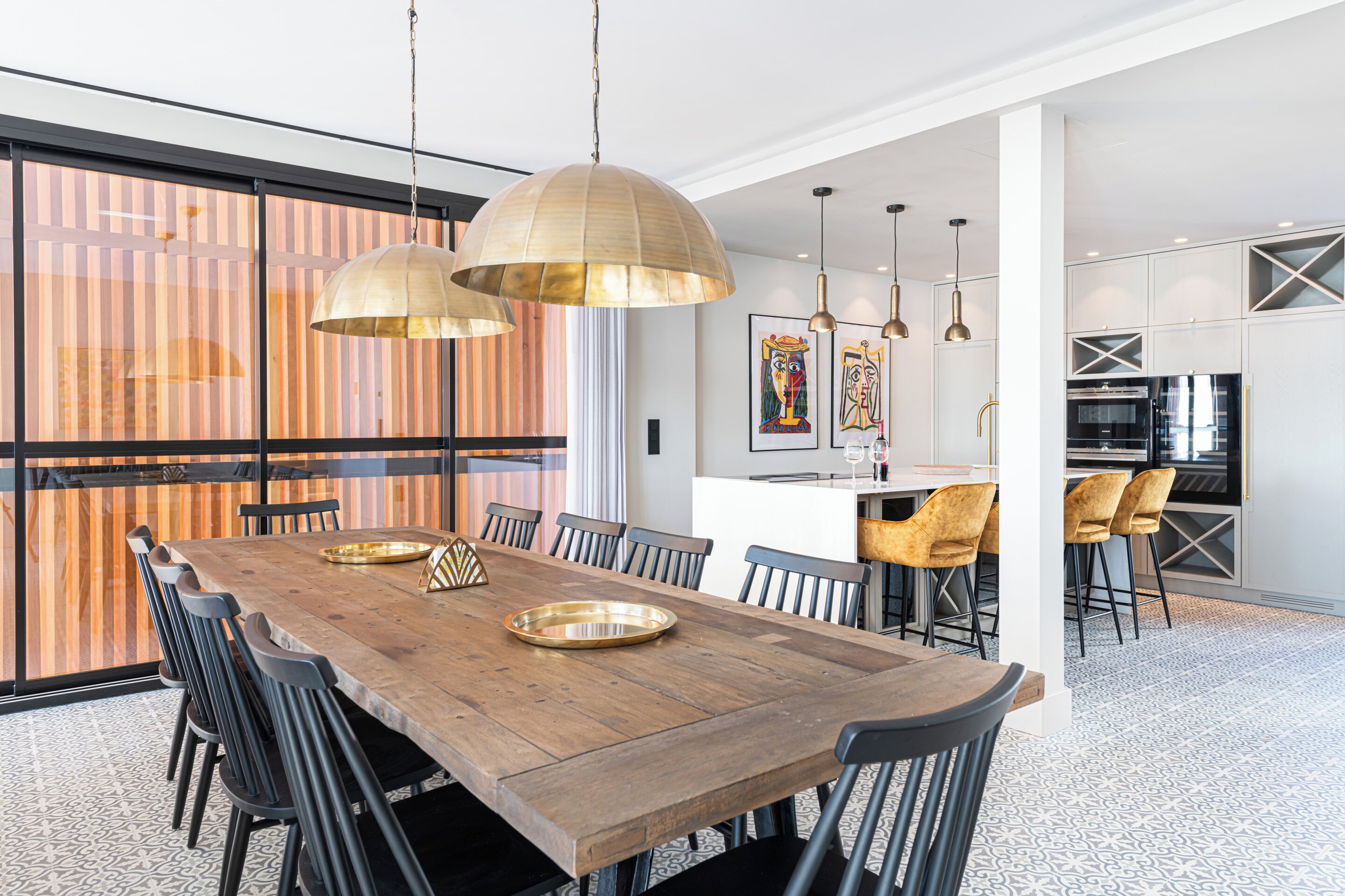 Deluxe huis, uitzicht op zee | Dineerruimte