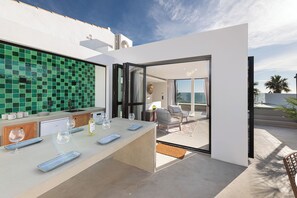 Deluxe House, Sea View | Terrace/patio - Solaga - Pedregal (Málaga)