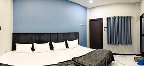 Dusch, handdukar, tvål och schampo