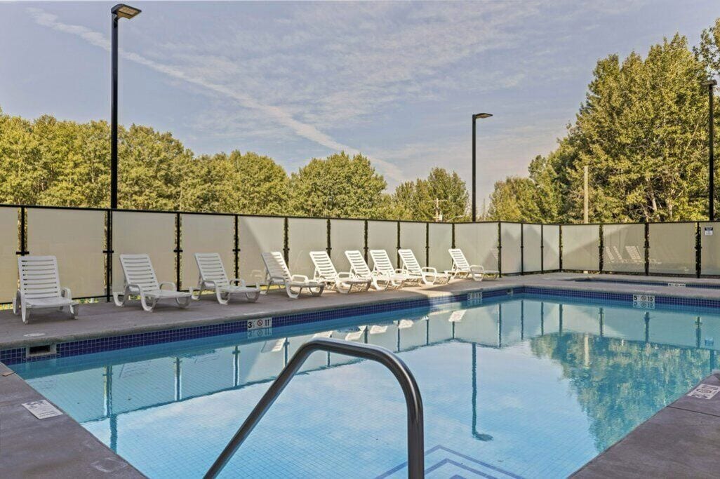 Una piscina climatizada