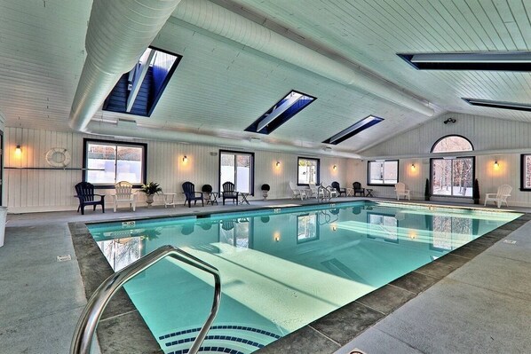 Indoor pool, a heated pool