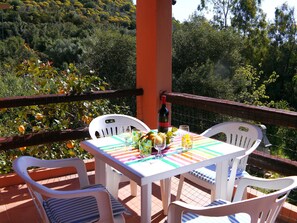 Outdoor dining - First Floor in Costa Rei, sleeps 4, 500 meters from the beach (costa rei)