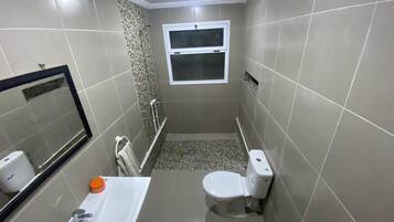 Towels, soap, toilet paper