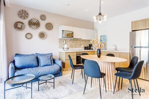 Apartment, Balcony | Private kitchen - Luxe Apartments near famous 5th Ave (Playa del Carmen)