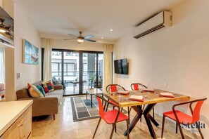 Apartment, 2 Bedrooms, Balcony | In-room dining - Luxe Apartments near famous 5th Ave (Playa del Carmen)