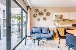Apartment, Balcony | Living area - Luxe Apartments near famous 5th Ave (Playa del Carmen)