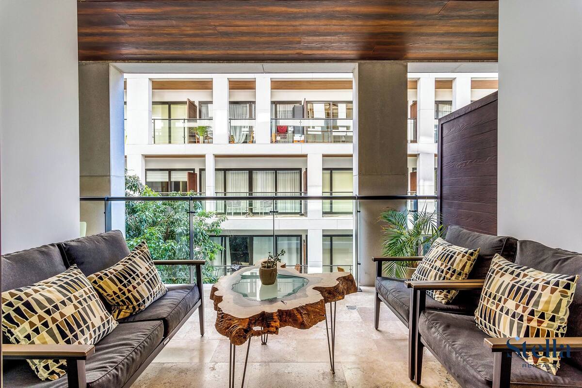 Apartamento, 2 quartos, sacada | Área de estar