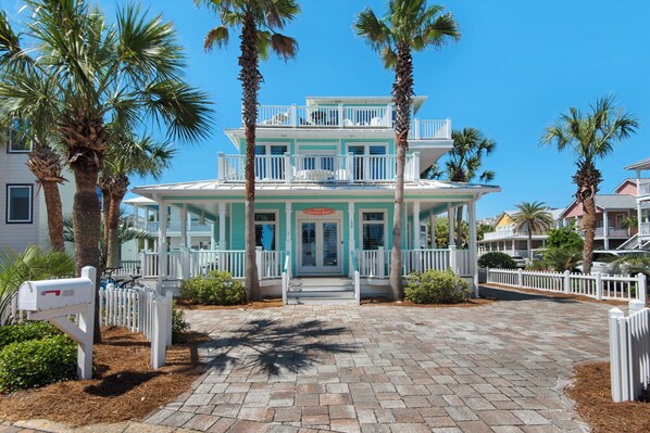 Exterior - Steps to Private Beach! New Rental! 2 Free Beach Services! 4 Bikes! Gated Comm (Santa Rosa Beach)