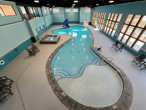 Indoor pool, outdoor pool
