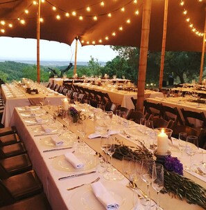 Utendørs bankettområde