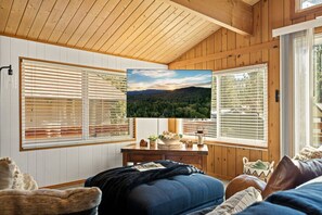 TV connectée, cheminée