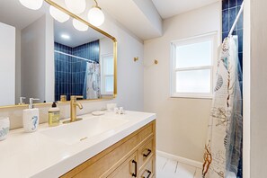 Hair dryer, towels