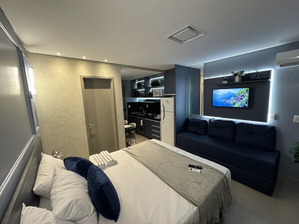 1 bedroom, WiFi, bed sheets - Flat in Vivir Maria Paula Intermares just a few meters from the beach (Intermares Cabedelo)