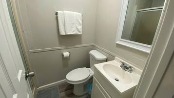 Towels, soap, toilet paper