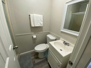 Towels, soap, toilet paper