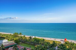 On the beach, sun-loungers, beach towels - Miami Beach 1 Hotel 1BR/1.5BA Central Location (Miami Beach)