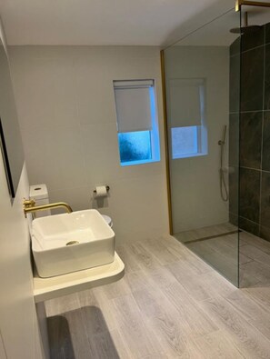 Secador de pelo, toallas, jabón y papel higiénico