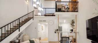 Mediterranean LA Loft with Pool, Fitness Room & Tennis Courts in a Walkable Area